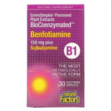  Natural Factors  B1 Benfotiamine 30 