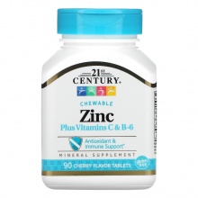  21st Century Zinc plus Vitamins C + B-6 90 