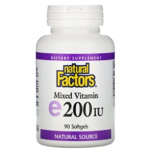  Natural Factors Mixed vitamin E 200 ME 90 
